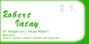 robert vatay business card