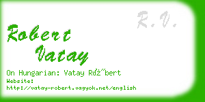 robert vatay business card